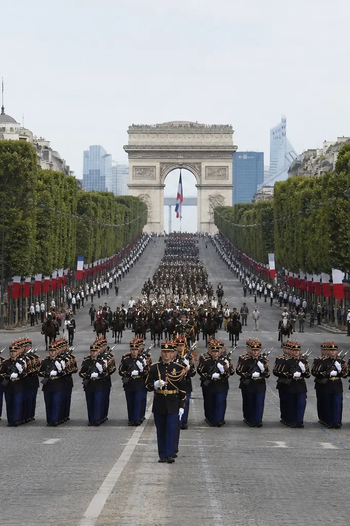 Défilé militaire sur les Champs-Élysées