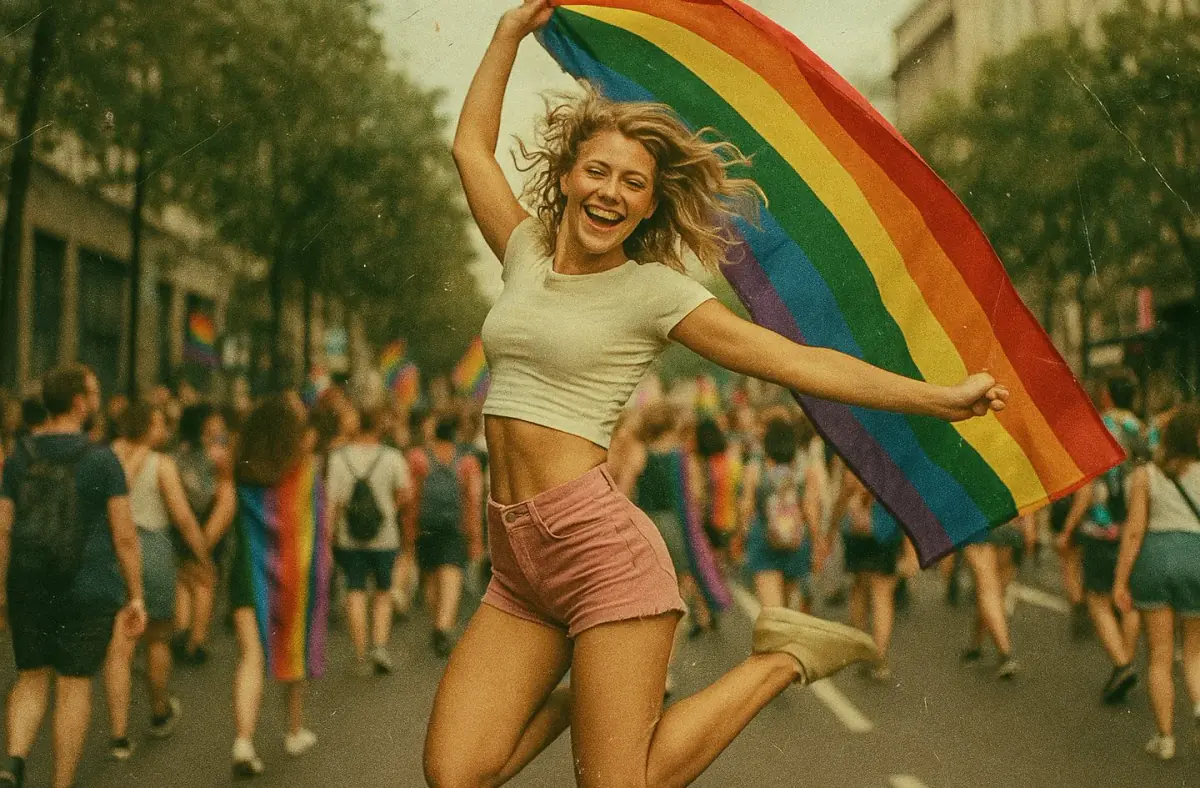 Parade LGBT pour la journée du coming out