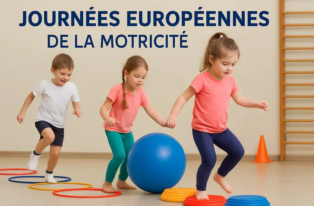 Exercices de psychomotricité enfant pour la journée européenne de la psychomotricité