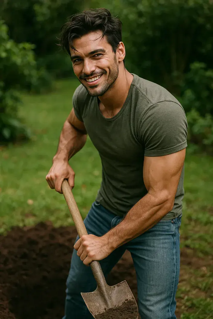 Homme charmant pour la journée internationale de l'homme.