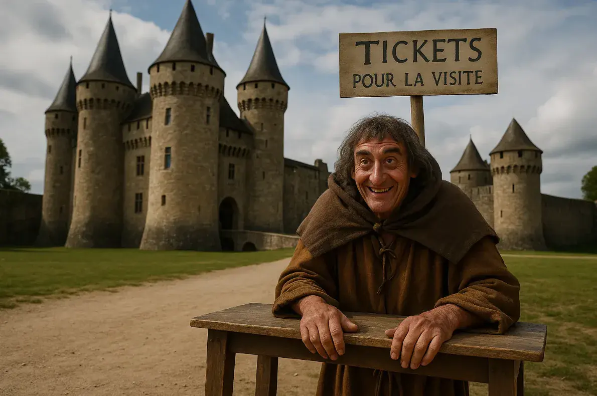 Château médiéval à visiter pour la journée internationale des châteaux.