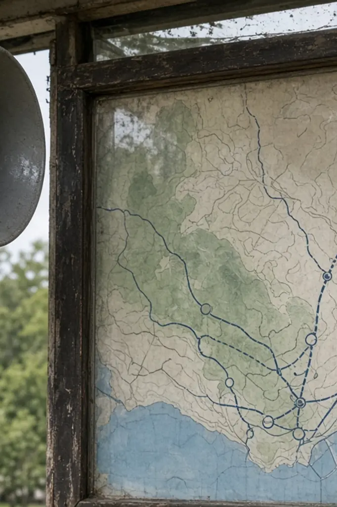 Panneau d’évacuation et matériel d’alerte précoce dans une commune