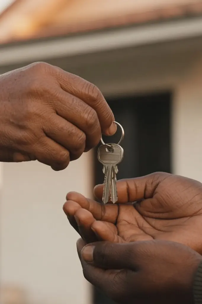 Remise symbolique des clés d’un logement social