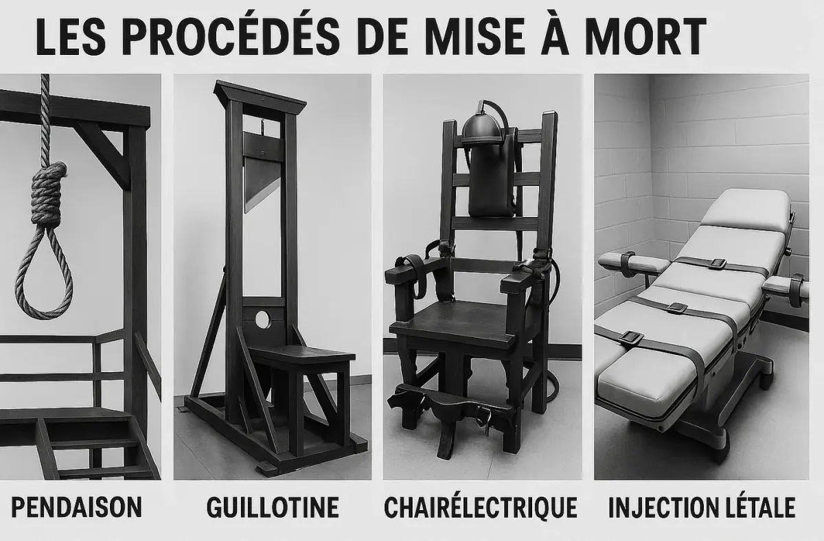 Historique des procédés de mise à mort - Pour la journée mondiale contre la peine de mort.