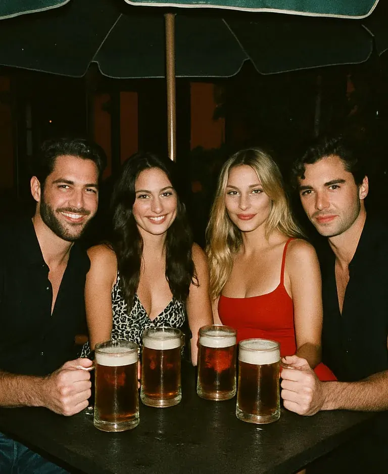 Bière entre amis pour la journée mondiale de la bière