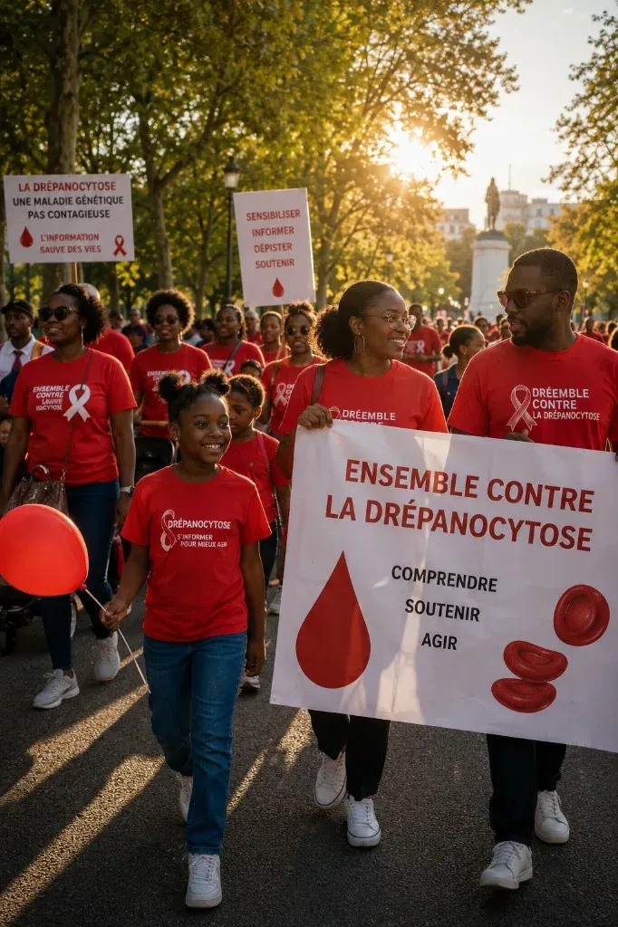 Marche de sensibilisation pour la drépanocytose