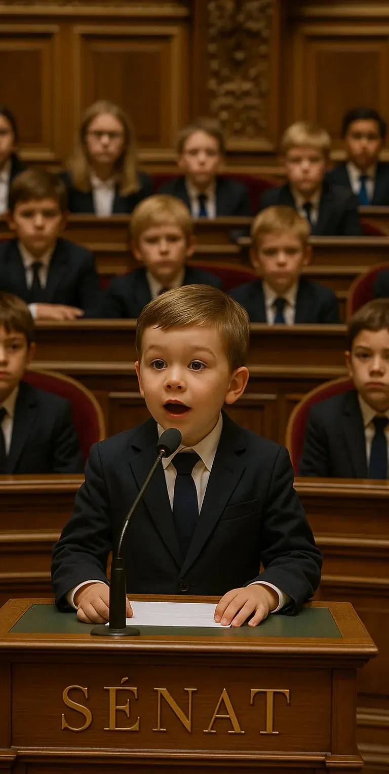 le Sénat, occupé par des jeunes pour la journée mondiale de la jeunesse. 
