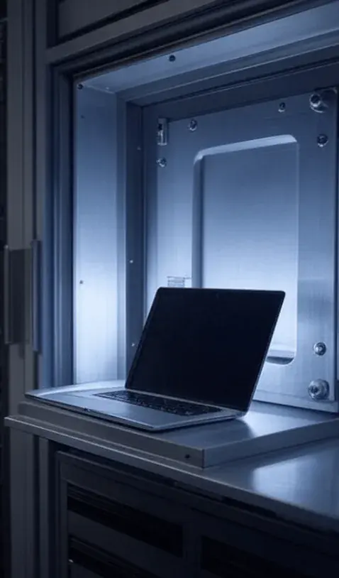 Ordinateur pour la Journée mondiale de la sauvegarde des données informatiques.