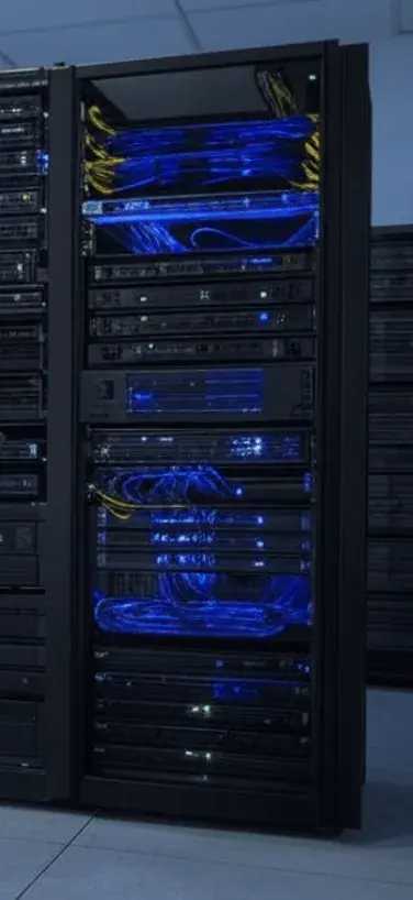 Serveur informatique / Data center pour la journée de la sauvegarde des données informatiques.