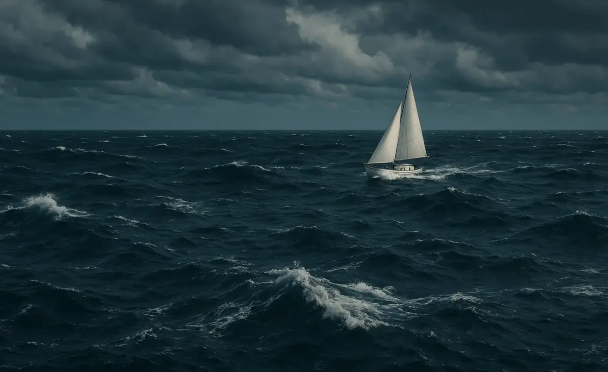 L'océan avec un bateau dessus - Journée mondiale des océans