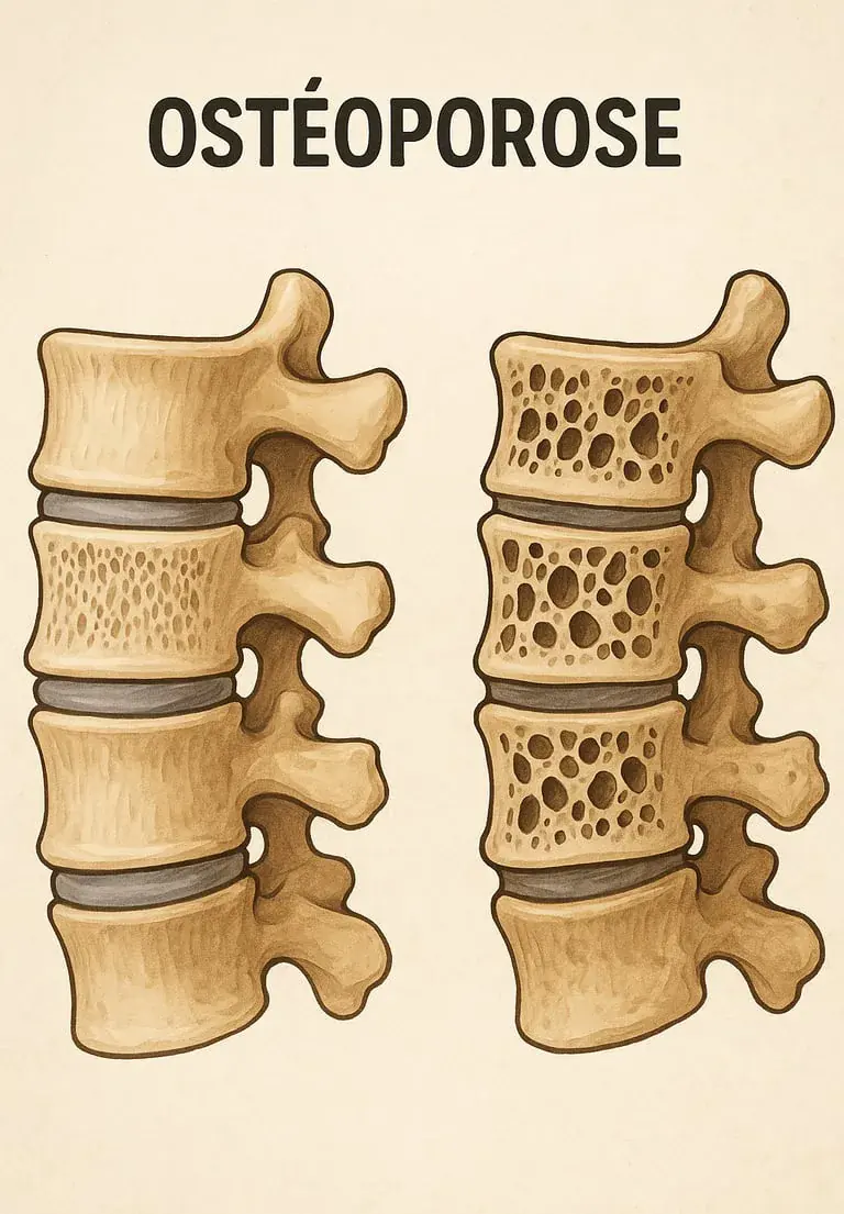 illustration ostéoporose