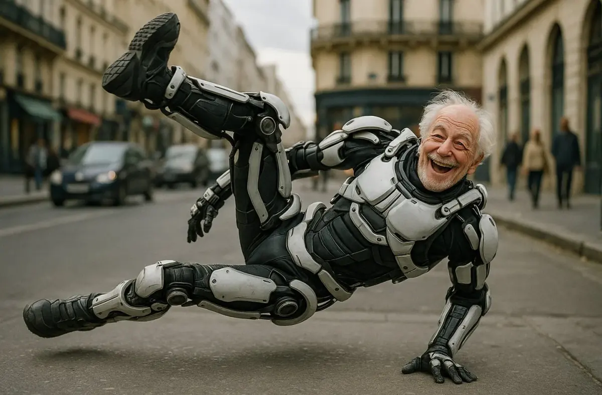 Exosquelette,  illustration Journée mondiale de l'ostéoporose