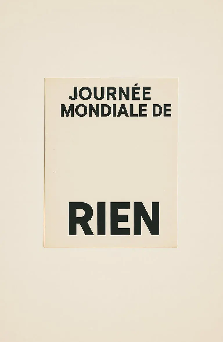 Journée mondiale de rien du tout