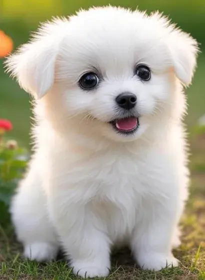 Petit chien trop mignon pour la journée mondiale des animaux