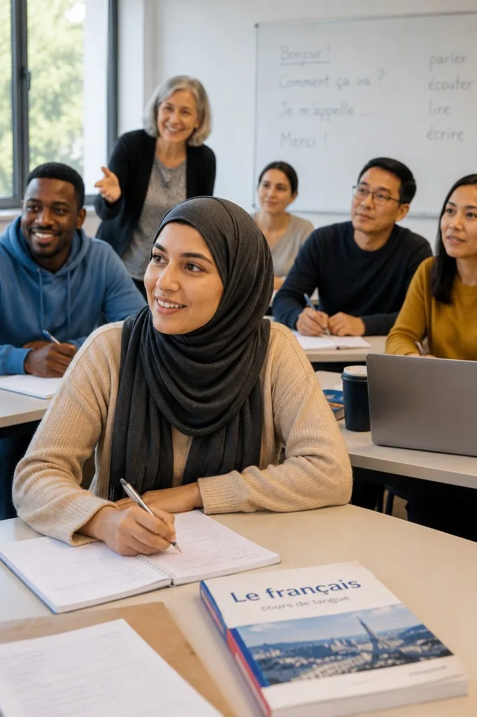 Cours de français pour l'intégration des réfugiés