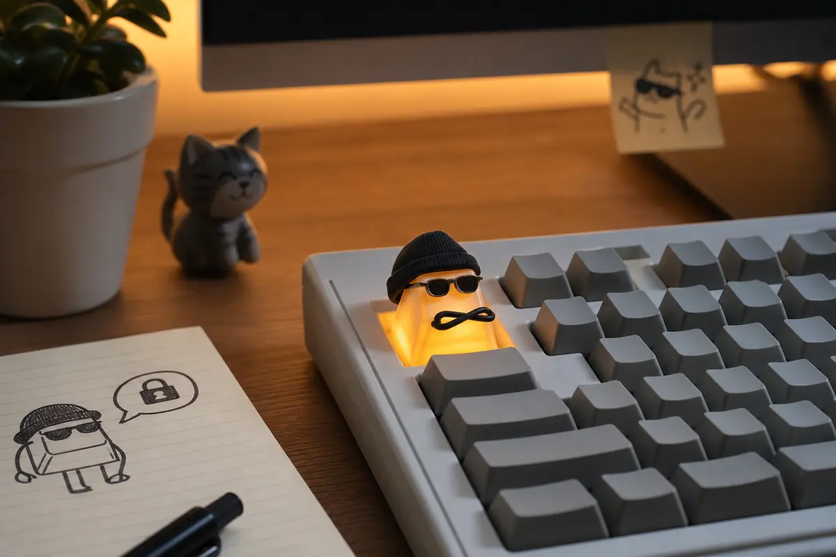 Clavier d'ordinateur avec la touche Caps Lock mise en évidence